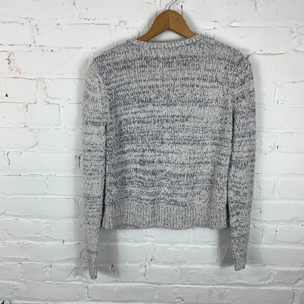 Loft Cardigan Zipper Tweed Textured Sweater Size M - Picture 5 of 5